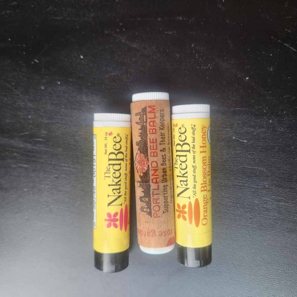Nwt Naked Bee and Portland Bee Balm Lip Balms